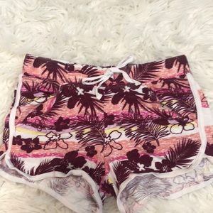 Girls tropical colorful shorts from justice